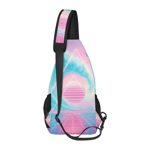 Grid Tide Sling Bag - Vaporwave Clothing - Aesthetic Clothing