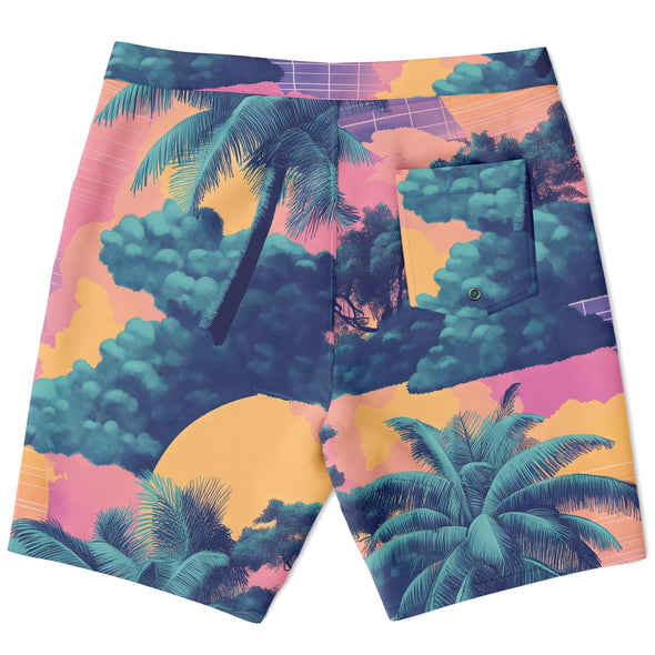 Canopy Board Shorts - Vaporwave Clothing - Aesthetic Clothing