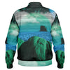 Emerald Canyon Varsity Jacket - Vaporwave Clothing - Aesthetic Clothing