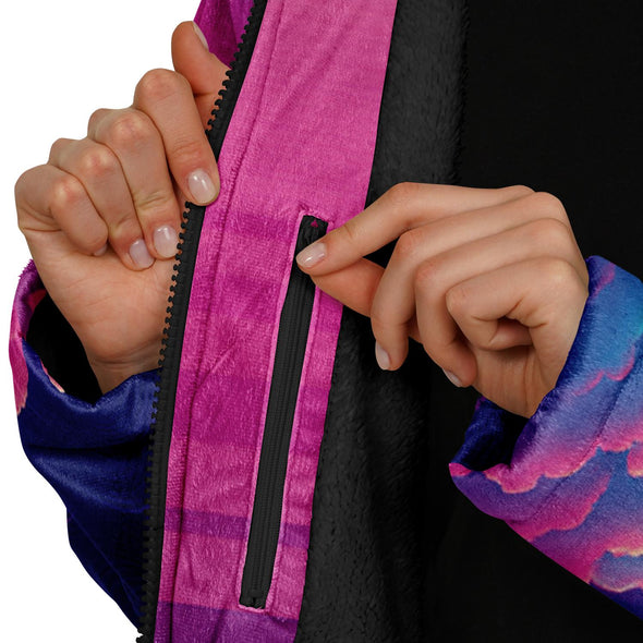 Duskwave Zip Cloak - Vaporwave Clothing - Aesthetic Clothing