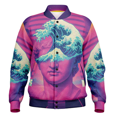 Tidalus Varsity Jacket - Vaporwave Clothing - Aesthetic Clothing