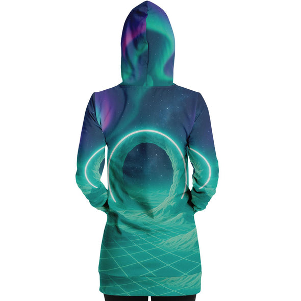Astral Gateway Hoodie Dress - Vaporwave Clothing - Aesthetic Clothing