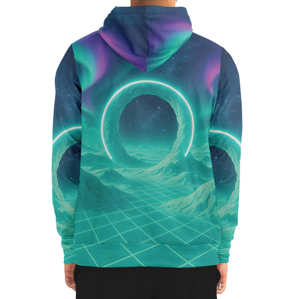 Astral Gateway Zip Hoodie - Vaporwave Clothing - Aesthetic Clothing