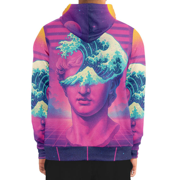 Tidalus Zip Hoodie - Vaporwave Clothing - Aesthetic Clothing
