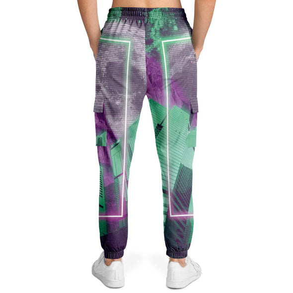 City of Radiance Cargo Joggers - Vaporwave Clothing - Aesthetic Clothing