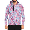 Cherry Blossom Zip Hoodie - Vaporwave Clothing - Aesthetic Clothing