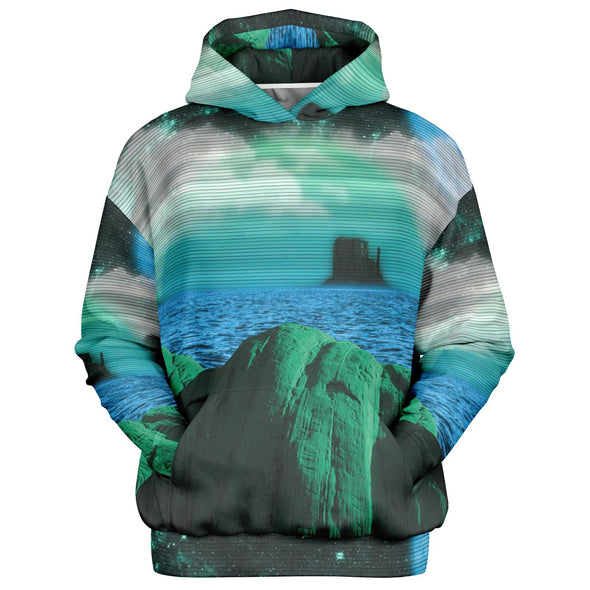 Emerald Canyon Heavy Hoodie - Vaporwave Clothing - Aesthetic Clothing