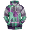 City of Radiance Zip Hoodie - Vaporwave Clothing - Aesthetic Clothing