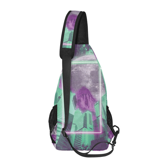 City of Radiance Sling Bag - Vaporwave Clothing - Aesthetic Clothing