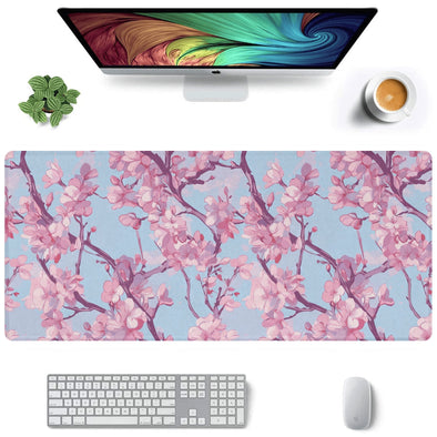 Cherry Blossom Desk Mat - Vaporwave Clothing - Aesthetic Clothing