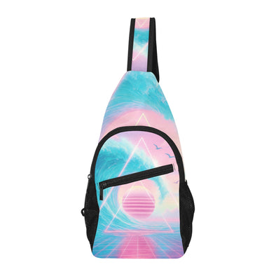 Grid Tide Sling Bag - Vaporwave Clothing - Aesthetic Clothing