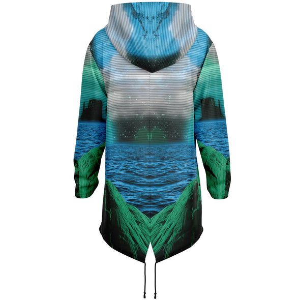 Emerald Canyon Longline Hoodie - Vaporwave Clothing - Aesthetic Clothing