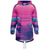Duskwave Longline Hoodie - Vaporwave Clothing - Aesthetic Clothing