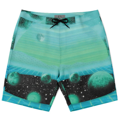The Merge Board Shorts - Vaporwave Clothing - Aesthetic Clothing