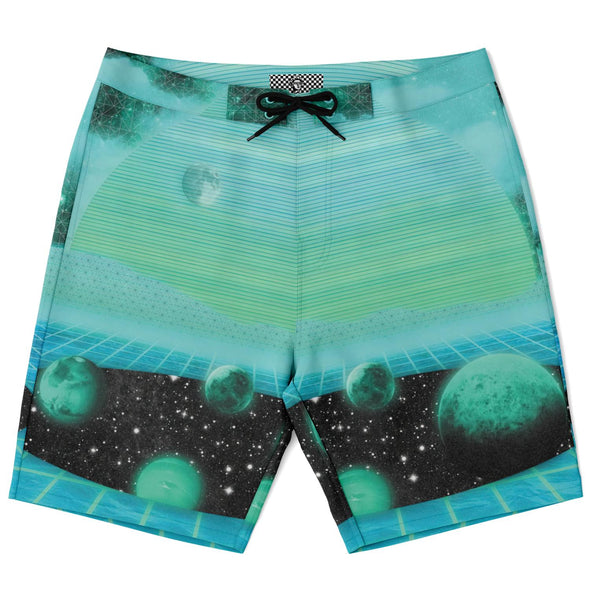 The Merge Board Shorts - Vaporwave Clothing - Aesthetic Clothing