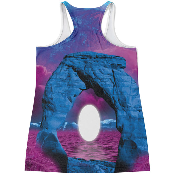 The Visitor Racerback Tank Top - Vaporwave Clothing - Aesthetic Clothing