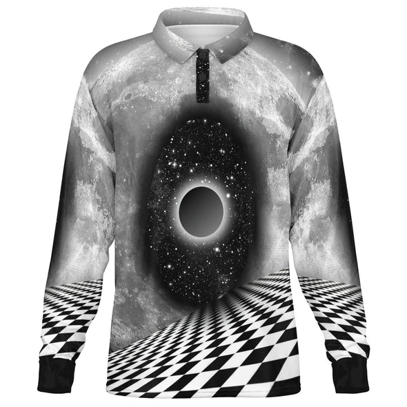 Fever Dream Long Sleeve Polo - Vaporwave Clothing - Aesthetic Clothing