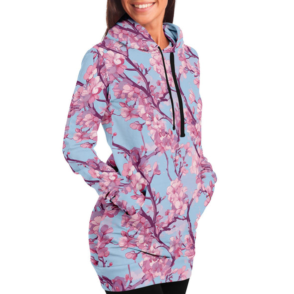 Cherry Blossom Hoodie Dress - Vaporwave Clothing - Aesthetic Clothing