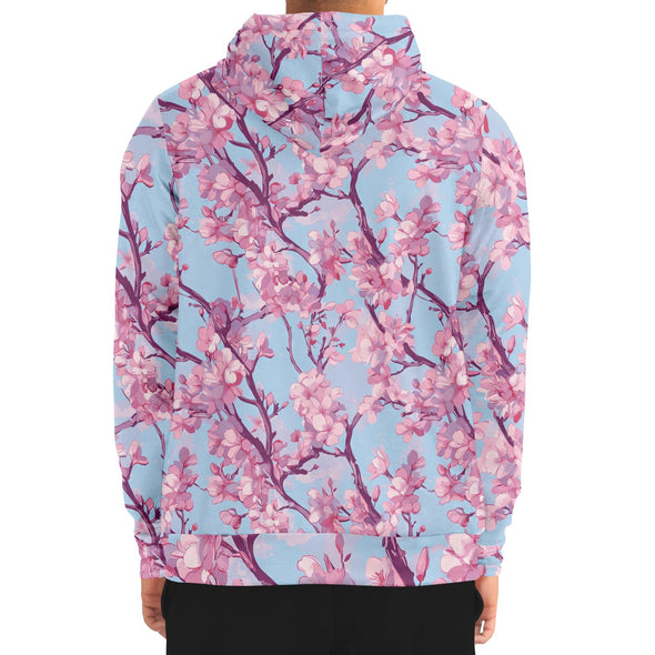 Cherry Blossom Zip Hoodie - Vaporwave Clothing - Aesthetic Clothing