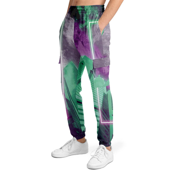 City of Radiance Cargo Joggers - Vaporwave Clothing - Aesthetic Clothing