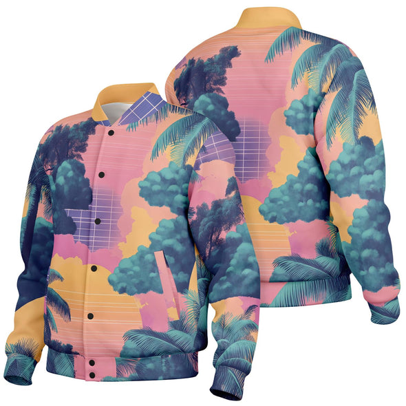 Canopy Varsity Jacket - Vaporwave Clothing - Aesthetic Clothing