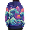 Neonami Zip Hoodie - Vaporwave Clothing - Aesthetic Clothing