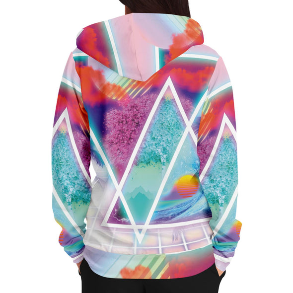 Dimensions Collide Zip Hoodie - Vaporwave Clothing - Aesthetic Clothing