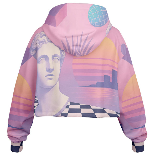 Corinthian Cropped Hoodie - Vaporwave Clothing - Aesthetic Clothing