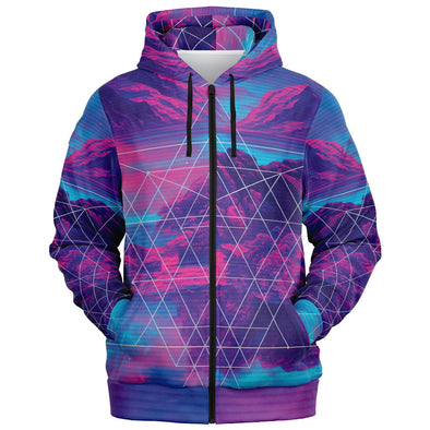 Liminal Zip Hoodie - Vaporwave Clothing - Aesthetic Clothing
