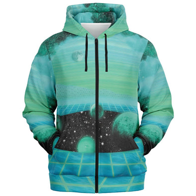 The Merge Zip Hoodie - Vaporwave Clothing - Aesthetic Clothing
