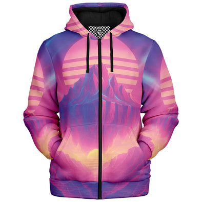 Aerolith Sherpa Hoodie - Vaporwave Clothing - Aesthetic Clothing