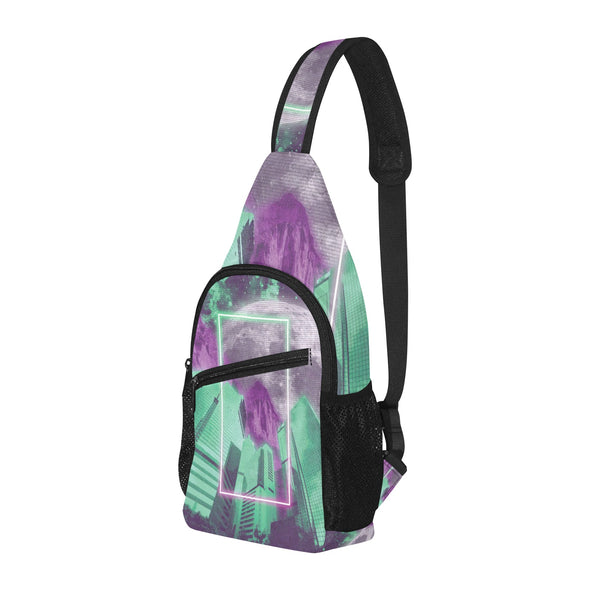 City of Radiance Sling Bag - Vaporwave Clothing - Aesthetic Clothing