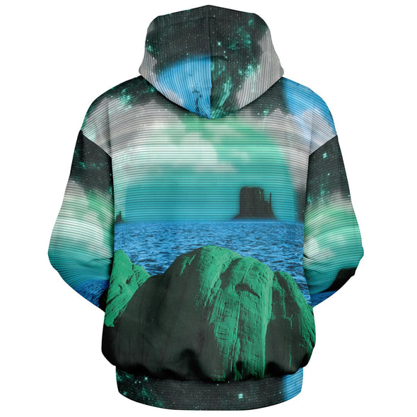 Emerald Canyon Heavy Hoodie - Vaporwave Clothing - Aesthetic Clothing