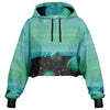 The Merge Cropped Hoodie - Vaporwave Clothing - Aesthetic Clothing