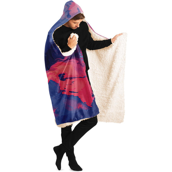 Quantum Tides Hooded Blanket - Vaporwave Clothing - Aesthetic Clothing