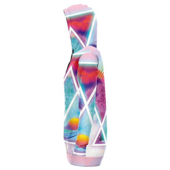 Dimensions Collide Hoodie Dress - Vaporwave Clothing - Aesthetic Clothing
