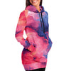 Quantum Tides Hoodie Dress - Vaporwave Clothing - Aesthetic Clothing