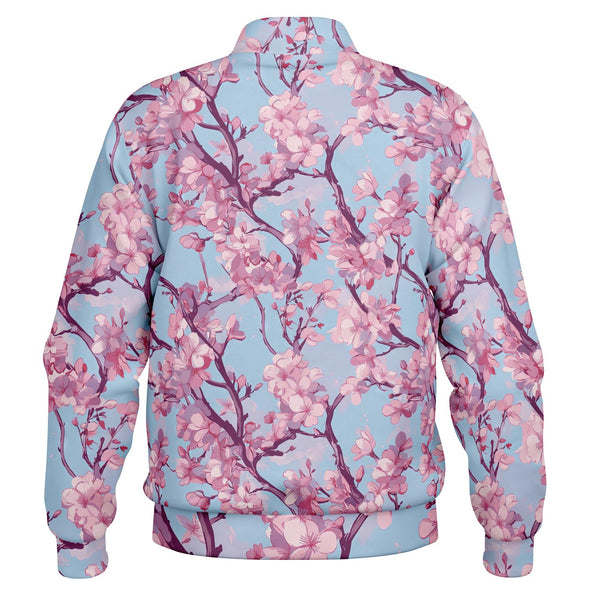 Cherry Blossom Varsity Jacket - Vaporwave Clothing - Aesthetic Clothing