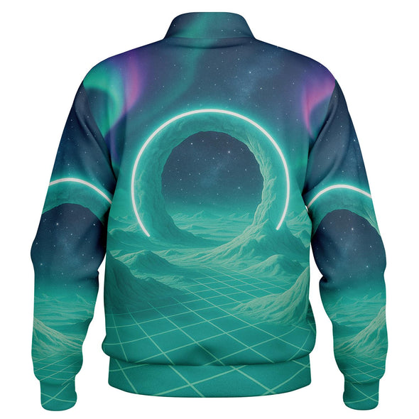 Astral Gateway Varsity Jacket - Vaporwave Clothing - Aesthetic Clothing