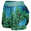 Minty Wonderland Women's 2-in-1 Shorts - Vaporwave Clothing - Aesthetic Clothing