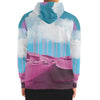 Electric Desert Zip Hoodie - Vaporwave Clothing - Aesthetic Clothing