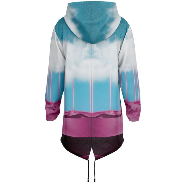 Electric Desert Longline Hoodie - Vaporwave Clothing - Aesthetic Clothing