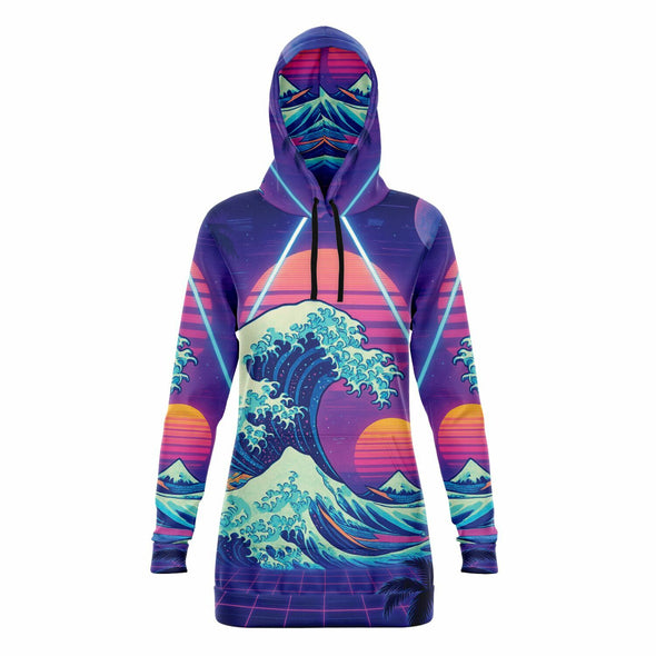Neonami Hoodie Dress - Vaporwave Clothing - Aesthetic Clothing