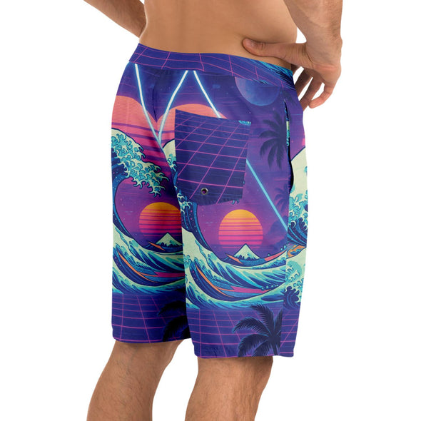 Neonami Board Shorts - Vaporwave Clothing - Aesthetic Clothing