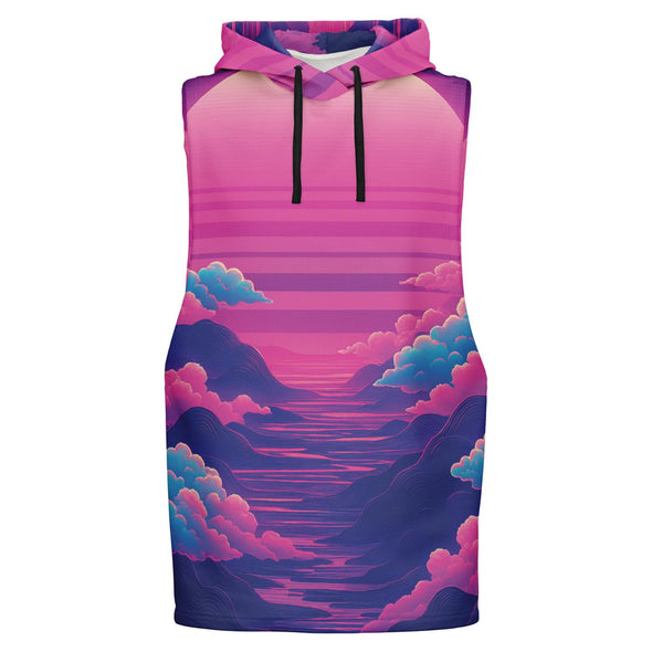 Duskwave Tank Hoodie - Vaporwave Clothing - Aesthetic Clothing