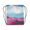 Electric Desert Drawstring Bag - Vaporwave Clothing - Aesthetic Clothing