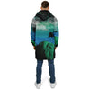 Emerald Canyon Zip Cloak - Vaporwave Clothing - Aesthetic Clothing