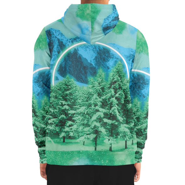 Minty Wonderland Zip Hoodie - Vaporwave Clothing - Aesthetic Clothing