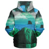 Emerald Canyon Zip Hoodie - Vaporwave Clothing - Aesthetic Clothing
