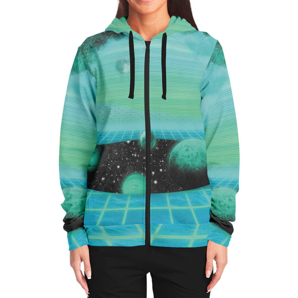 The Merge Zip Hoodie - Vaporwave Clothing - Aesthetic Clothing